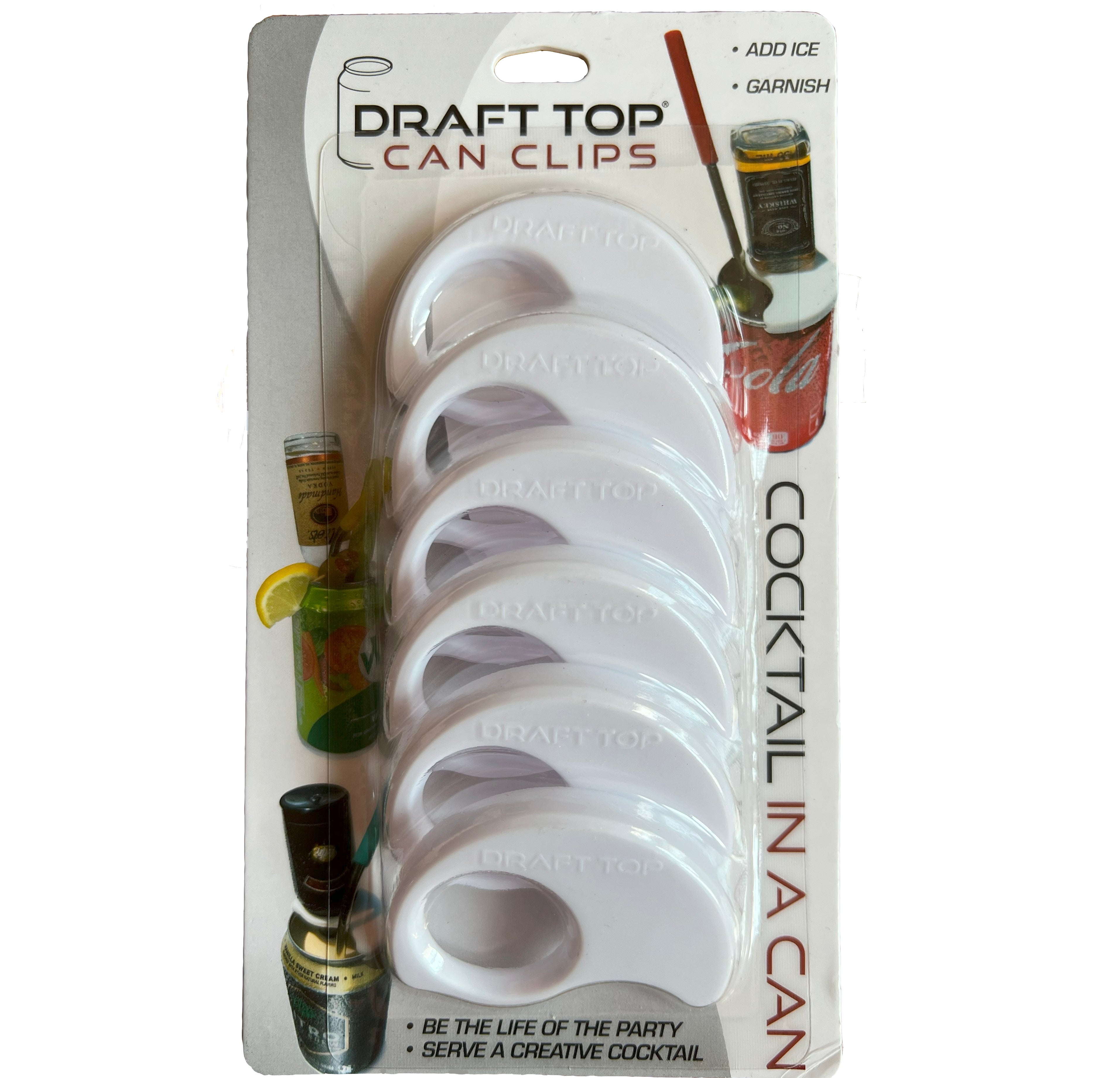 Can Clips-Can Clip-Draft Top-White-6 Pack-Draft Top