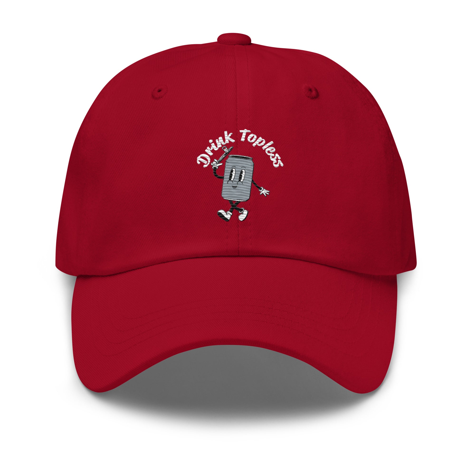 Drink Topless Tipsy - Dad Hat-Merchandise-Draft Top-Red-Draft Top
