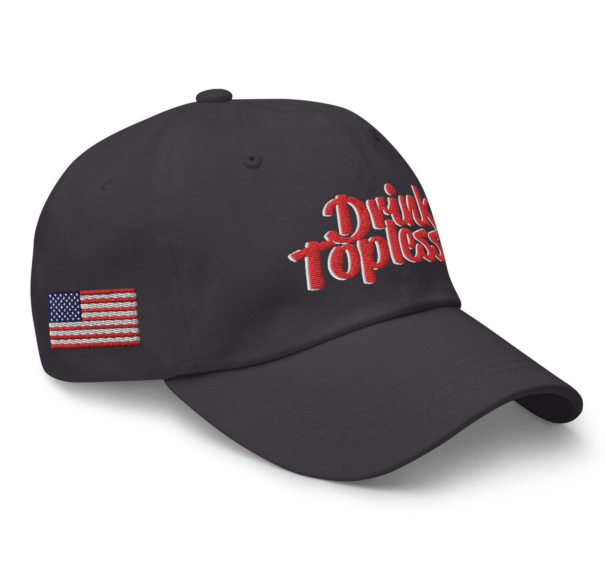 Drink Topless 'Merica - Dad Hat-Merchandise-Draft Top-Black-Draft Top