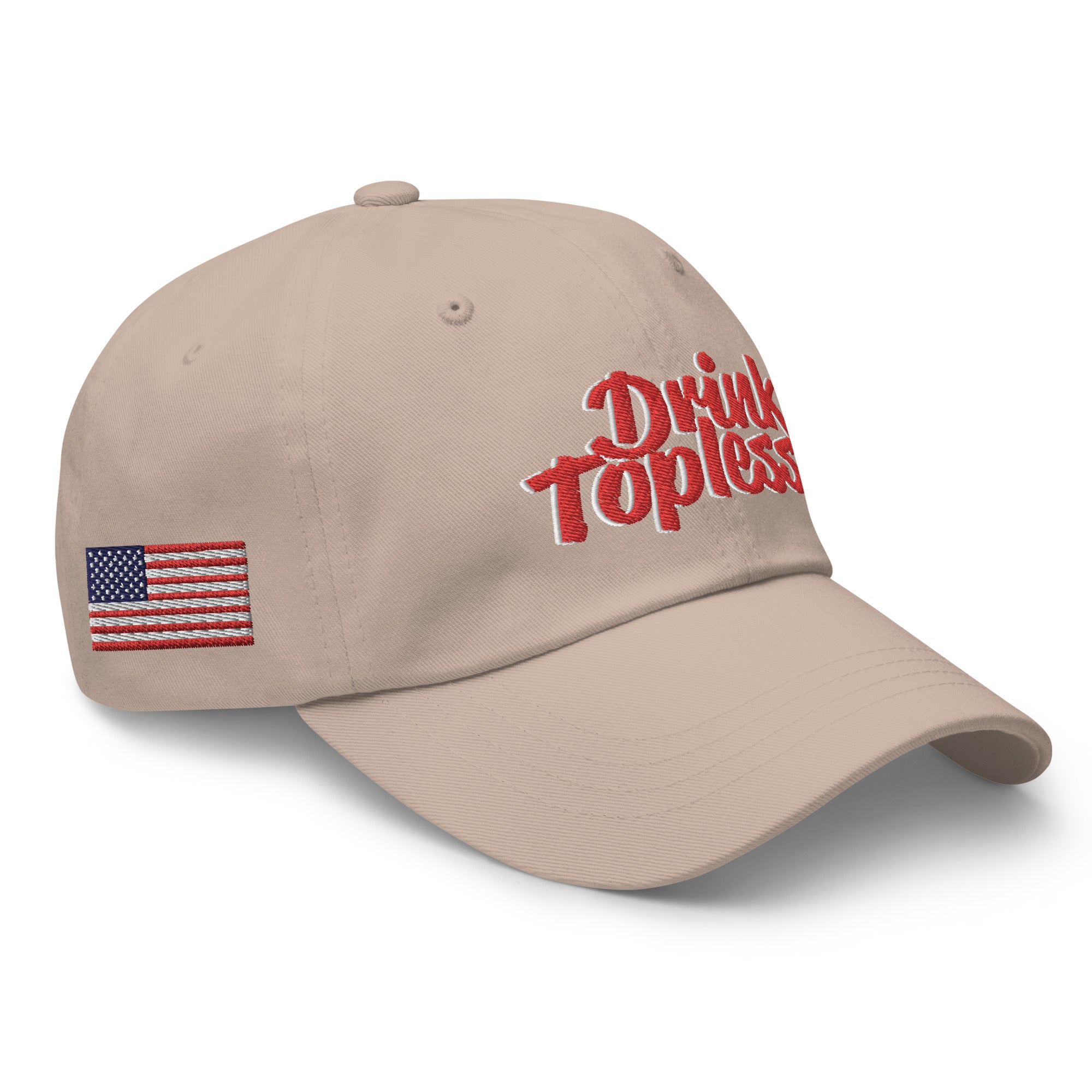 Drink Topless 'Merica - Dad Hat-Merchandise-Draft Top-Black-Draft Top